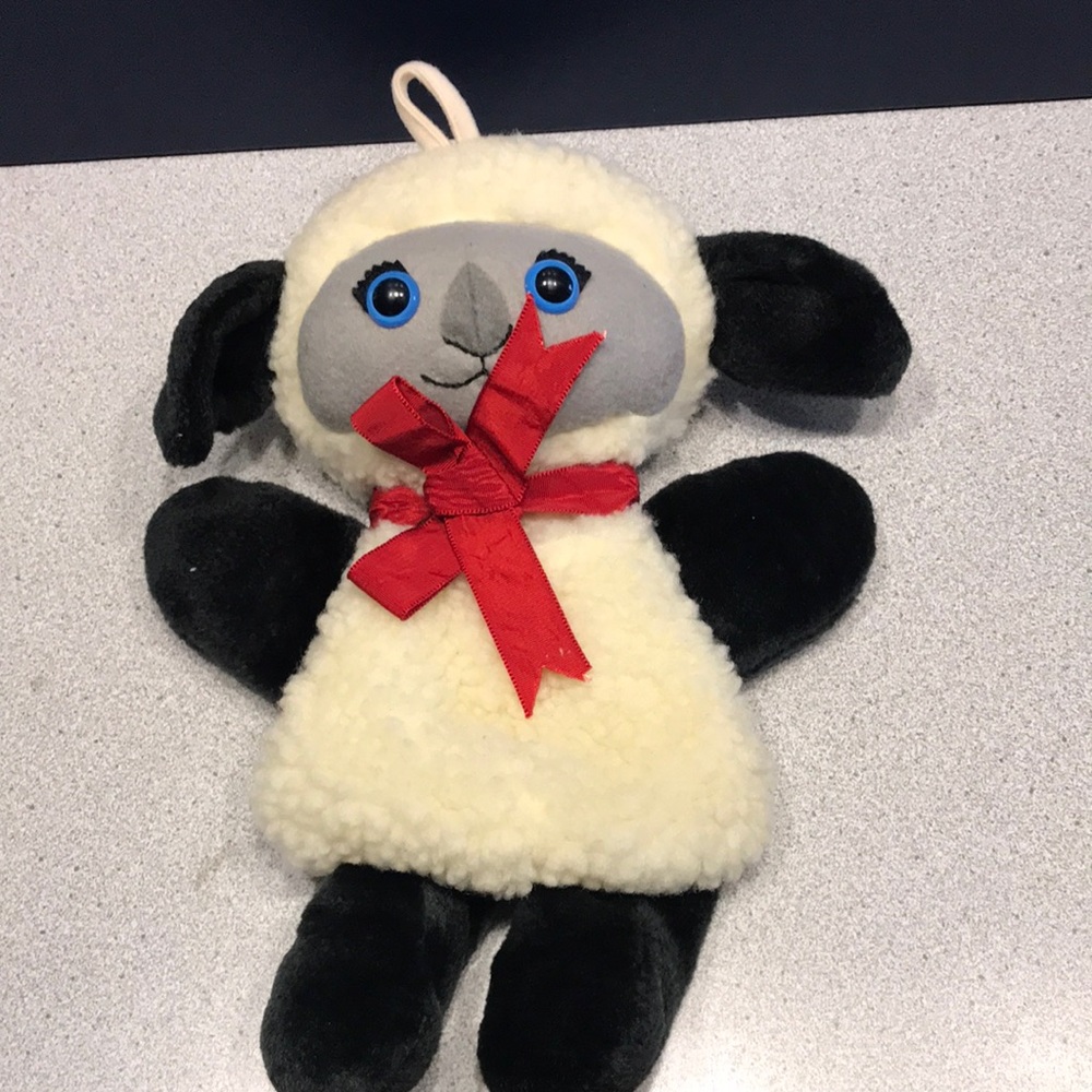 Vintage 1983 Hallmark Plush Lamb with pocket for the tooth fairy